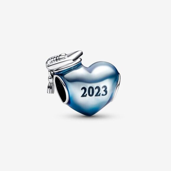 Pandora Jewelry - Blue 2023 Graduation Heart Charm